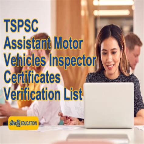 Tspsc Assistant Motor Vehicles Inspector Certificates Verification List