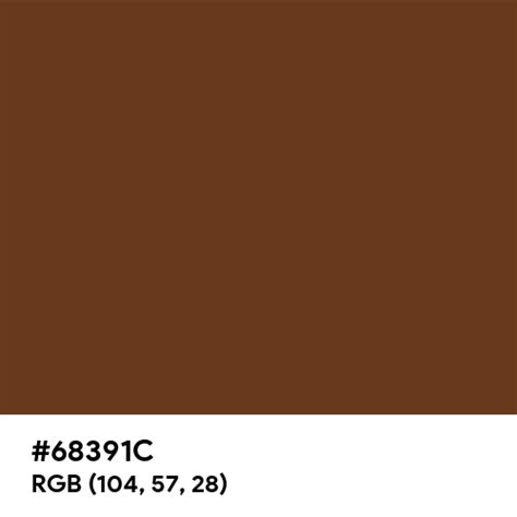 #68391C color name is Pullman Brown (UPS Brown)