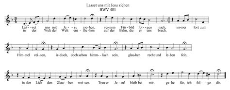 Chorale Melody Lasset Uns Den Herren Preisen