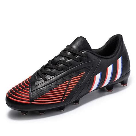 Hommes Plus Size Stripe PU Waterproof Chaussures De Football