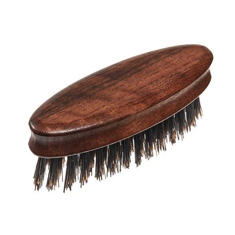 Petite Brosse à Moustache et Barbe en Bois de Noyer Rasage Classique