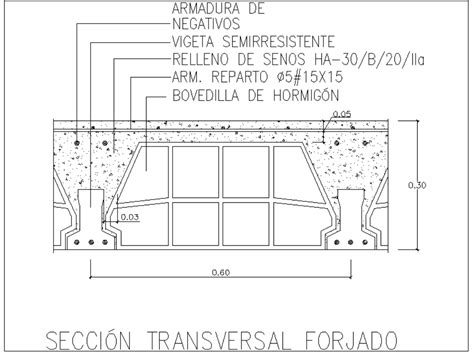 Detalle Constructivo Vigueta Y Bovedilla Autocad En Dwg Kb