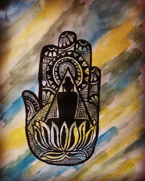 Protection Of The Dhamma Painting By Sahani Madihage Artmajeur