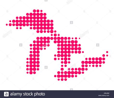 map of great lakes Stock Photo - Alamy