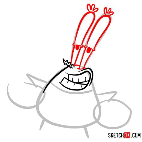 How To Draw Mr. Krabs | SpongeBob - Sketchok Easy Drawing Guides