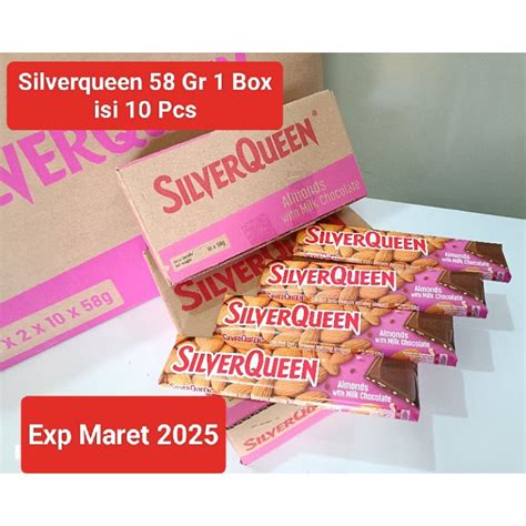 Jual Silverqueen 58 Gr Almond Cashew 1 Box Isi 10 Pcs Shopee Indonesia