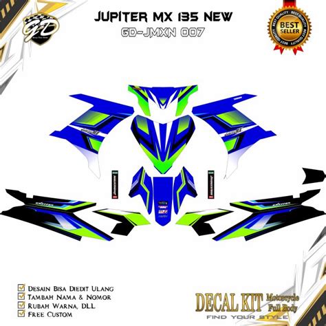 Decal Jupiter Mx New Full Body Stiker Jupiter Mx New Full Body