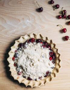 Sour Cherry Crumb Pie