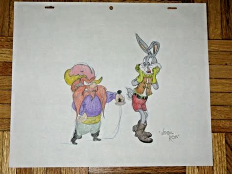 Yosemite Sam Bugs Bunny Colored Pencil Drawing By Virgil Ross With