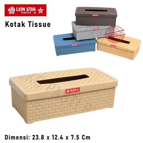 Promo Tempat Kotak Tissue Penyimpanan Tisu Tissu Anyam Lion Star Tebal