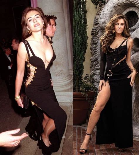 Elizabeth Hurley Wearing That Infamous Versace Dress Versace