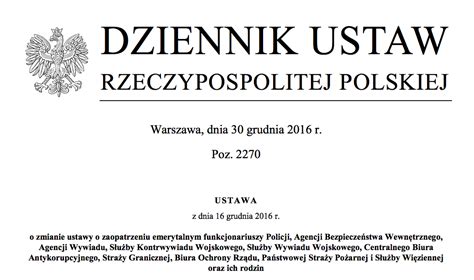 Ustawa Dezubekizacyjna Opublikowana W Dzienniku Ustaw Live 300polityka