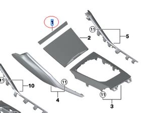 Genuine Bmw A E F Trim Center Stack Black High Gloss