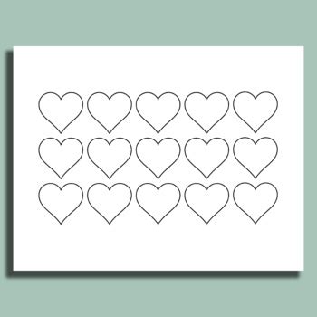 15 Hearts Blank Template Printable By Structureofdreams TpT