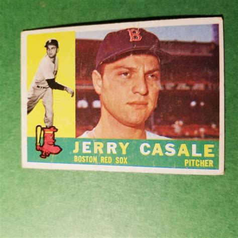 Free 1960 Topps Exmt Nrmt Baseball Card No 38 Jerry Casale Red Sox Sports Trading