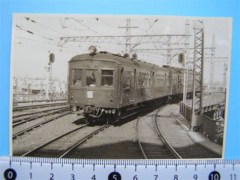 【やや傷や汚れあり】j47450 写真 古写真 電車 鉄道 鉄道写真 東武 東武鉄道 浅草行 クハ361 昭和34年4月1日 浅草 はがれ