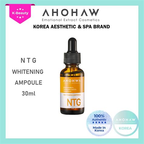 AHOHWA NTG WHITENING AMPOULE 30ml Brightening Serum Niacinamide