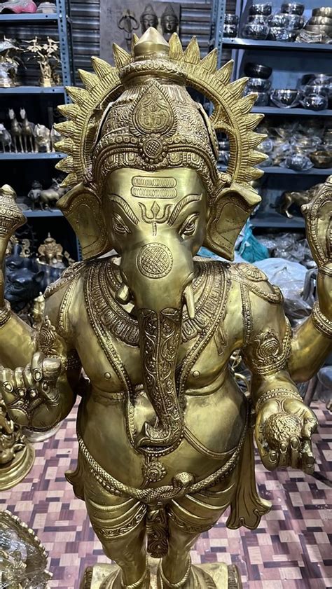 Brass Ganesha Statue Temple At Rs In New Delhi Id