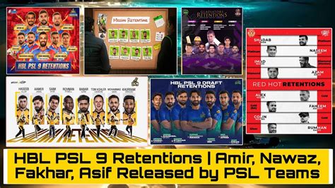 Amir Asif Fakhar Zaman Nawaz Released By PSL Teams Franchises