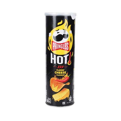 Pringles Hot Flamin Cheese Snack 160g Flavoured Crisps Chips Crisps Snacks Pantry
