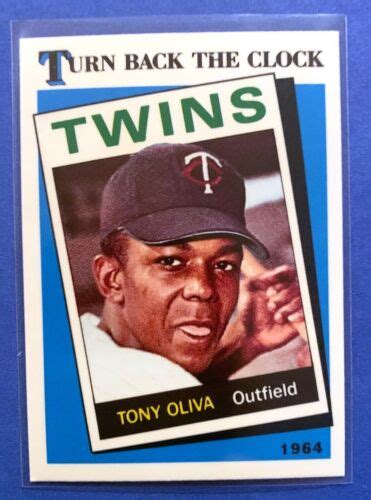 Tony Oliva Minnesota Twins Tiffany Topps Tbc Baseball Card