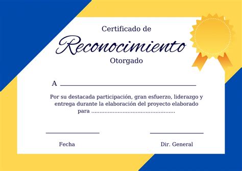 Reconocimientos Para Imprimir