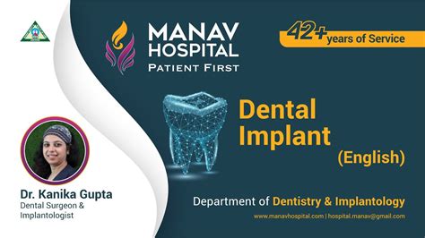 Dental Implant By Dr Kanika Gupta Dental Surgeon At Manav Hospital