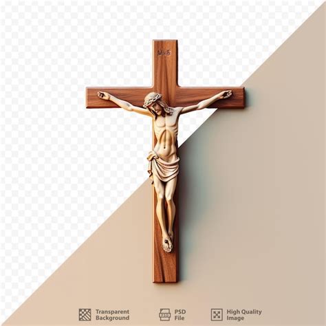 Premium PSD A Cross With The Words Jesus On It