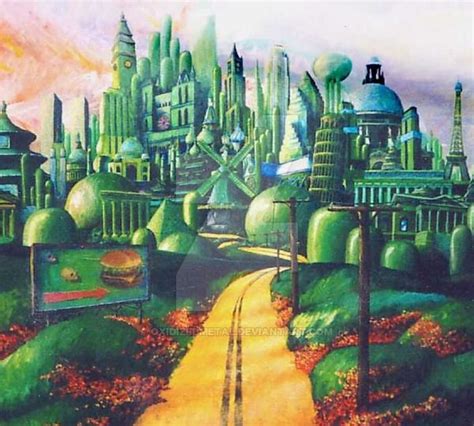 Emerald City | Emerald city, Emerald city theme, Fantasy art landscapes