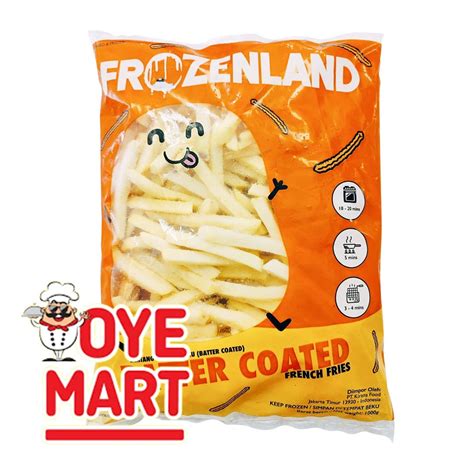 Jual FROZENLAND BATTER COATED 1KG KENTANG GORENG BEKU FRENCH FRIES