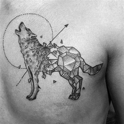 90 Geometric Wolf Tattoo Designs For Men Manly Ink Ideas