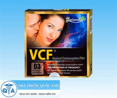 Màng phim tránh thai VCF Vaginal Contraceptive Film Hộp 3 miếng