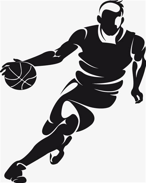 Free Basketball Player Silhouette Transparent Background, Basketball Players Creative People ...