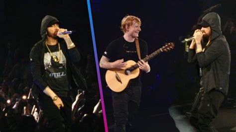 Eminem Surprises Crowd At Ed Sheeran Concert In Detroit With Lose