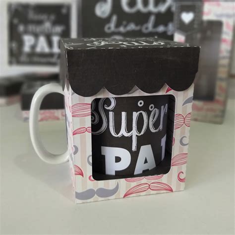 Caixa Porta Caneca Dia Dos Pais Elo Produtos Especiais