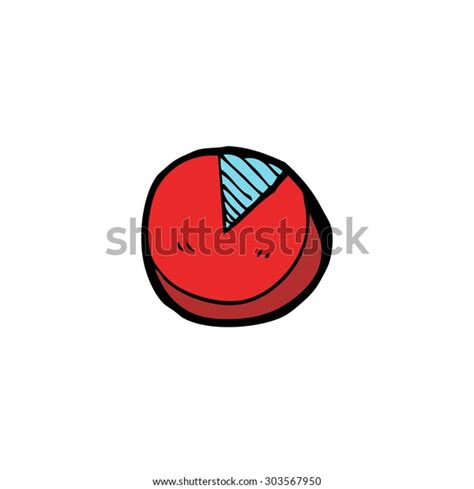 Doodle Cartoon Pie Chart Stock Vector (Royalty Free) 303567950 ...