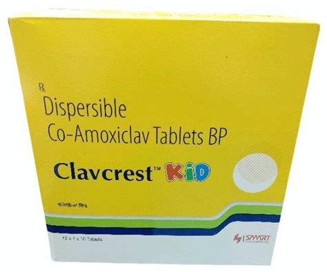 Clavrest Kid Dispersible Co Amoxiclav Tablets Strength Mg Mg