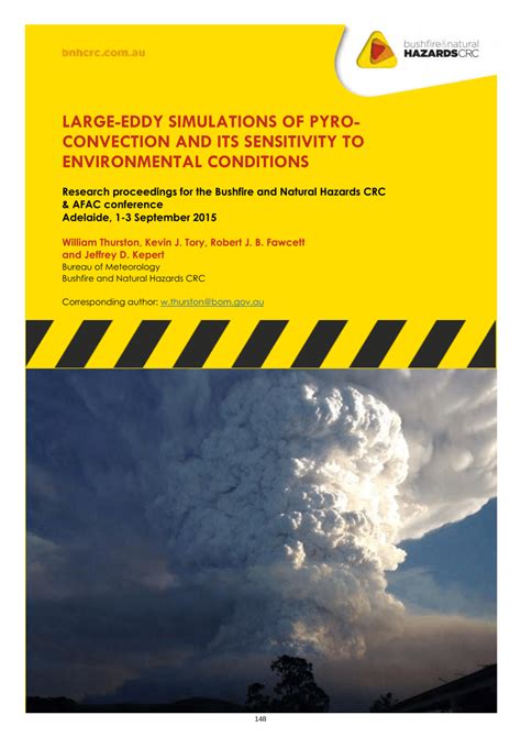 Pdf Large Eddy Simulations Of Pyro Convection And Its Sensitivity To