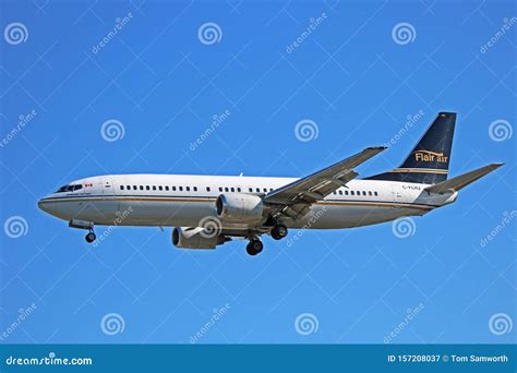 Flair Airlines Boeing 737 400 Side View Editorial Photography Image