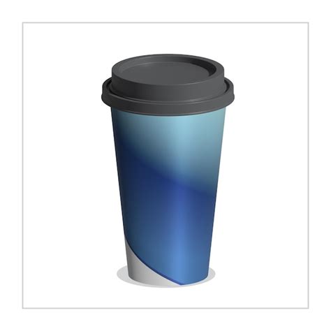 Premium Vector D Coffee Paper Cup Design Template