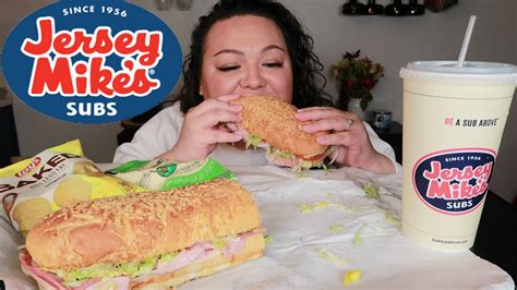 Italian Sub Jersey Mikes Mukbang Youtube