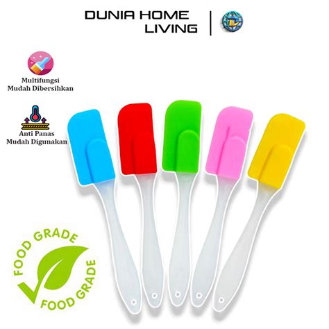 Jual DUNIA HOME LIVING SPATULA MASAK SILIKON TAHAN PANAS FOOD GRADE