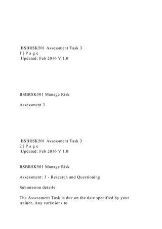 Bsbrsk Assessment Task Docx