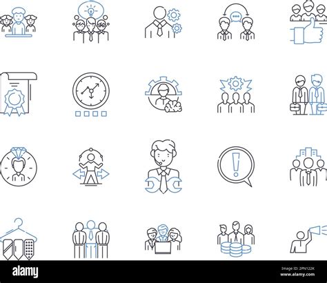 Entrepreneurship Outline Icons Collection Startup Venture Business