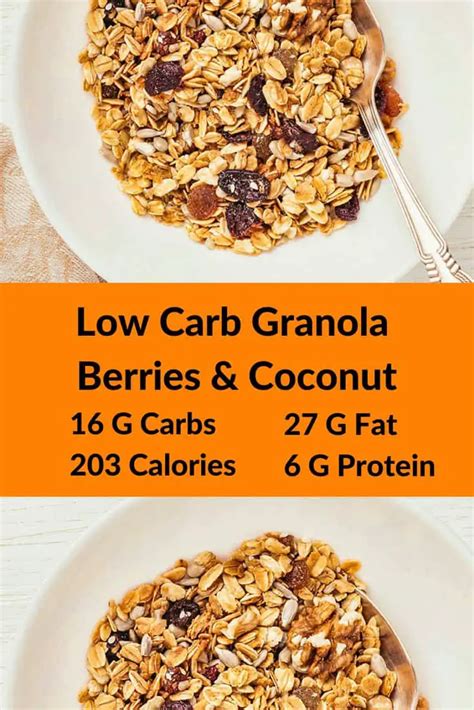 Low Carb Granola Berries And Coconut Your Lifestyle Options