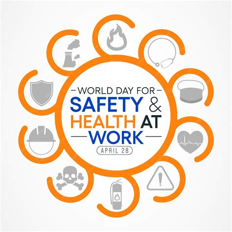 Premium Vector A Poster For World Day For Safety And Health At Work