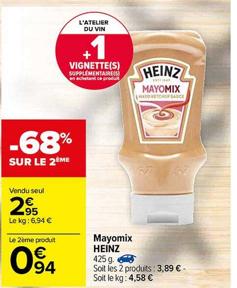 Offre Mayomix Heinz Chez Carrefour