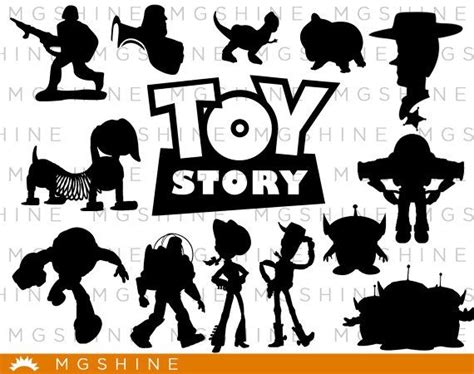 Toy Story Svg For Cricut Silhouette Toy Story Silhouette Toy Story