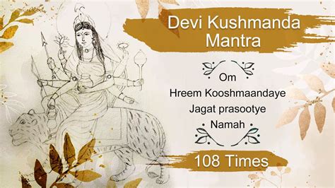 Mahashakti Mantra Day Kushmanda Mata Mantra Times Navratri