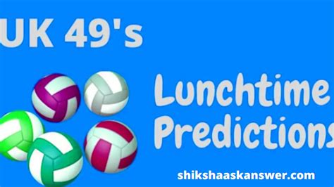 Uk S Lunchtime Predictions And Hot Numbers Increase Your Winning